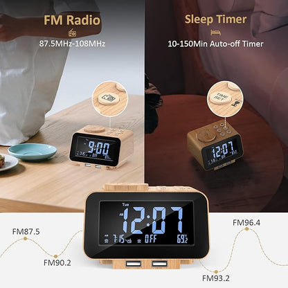 USCCE Digital Alarm Clock Radio