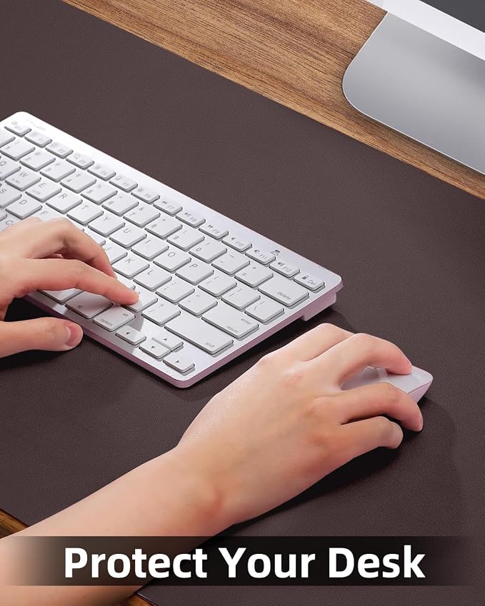 Non-Slip Desk mat, PULeather Desk Pad Protector, Office Desk Mat, Large Mouse