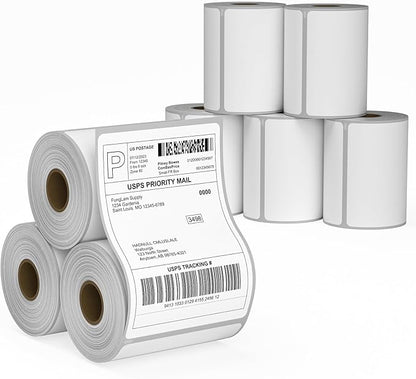 8 Rolls 4XL Labels 4"x6" Direct Thermal Shipping Label Compatible
