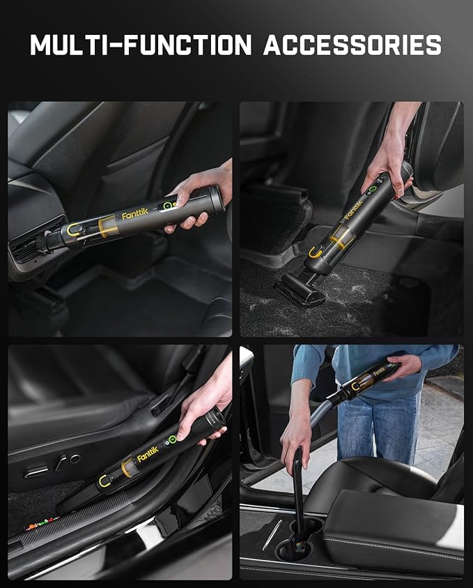 Fanttik Slim V10 APEX Cordless Car Vacuum, 4-in-1 Portable Mini Handheld Vac