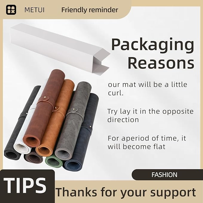 Leather Desk pad for Computer and laptops, Large Mouse pad and Keyboard mat