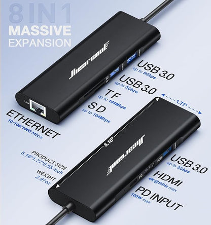Hiearcool USB C Hub, USBC to 4K@60 Hz HDMI Adapter