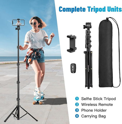 Victiv 70" Phone Tripod, Camera Stand Tripod