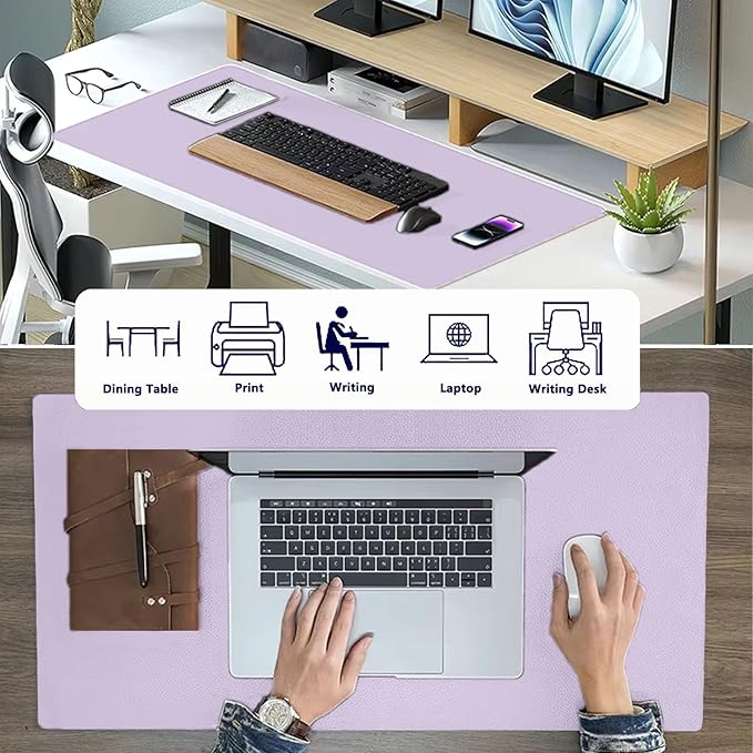 PU Leather Desk Pad Protector Gaming Mouse Pad Non Slip Desk Mat