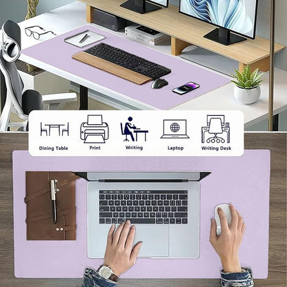 PU Leather Desk Pad Protector Gaming Mouse Pad Non Slip Desk Mat