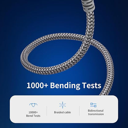 Devinal 1/4 inch Headphone Extension Cable, 6.35mm TRS Male to Female Stereo