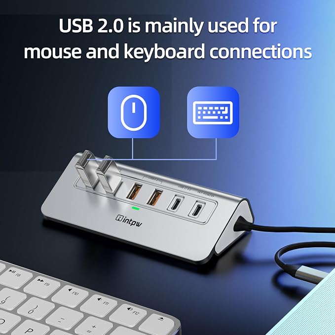 USB C Hub Ethernet, 10Gbps USB Docking Station 10-in-1
