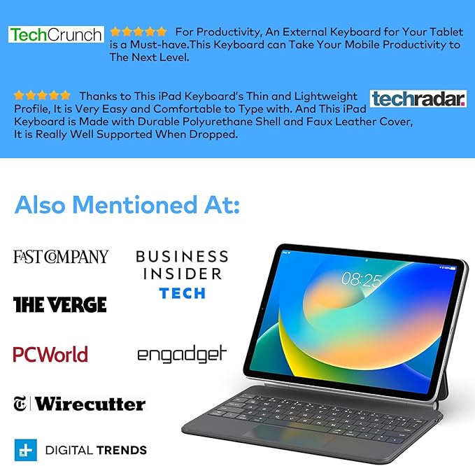 Keyboard Case for iPad 10th Generation 2022 & 11th – Magic-Style Keyboard