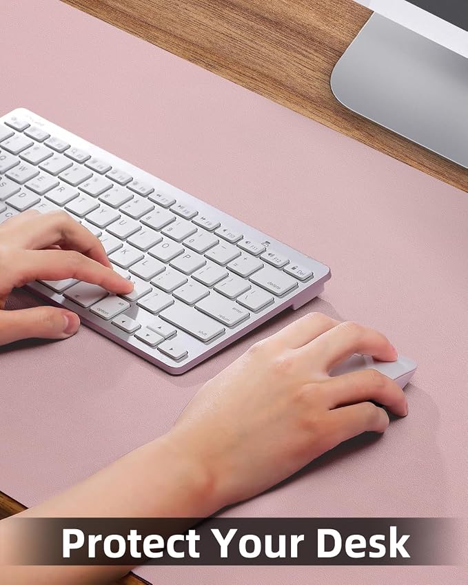 Extra Large Leather Desk Protector, Office Mat, Mouse & Laptop Pad, Non-Slip