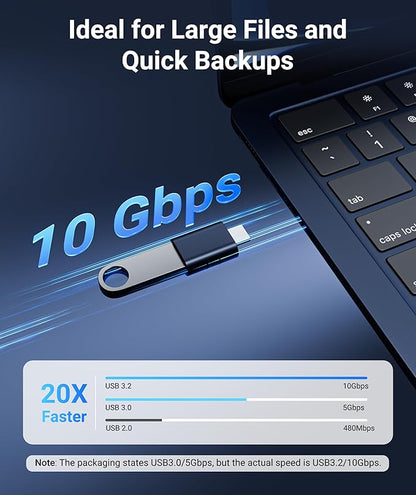 Syntech USB C to USB Adapter Pack of 2 USB C Male to USB3 Female Adapter