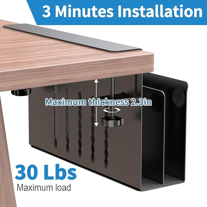 2 Tier Desk side storage, Desk Laptop Holder