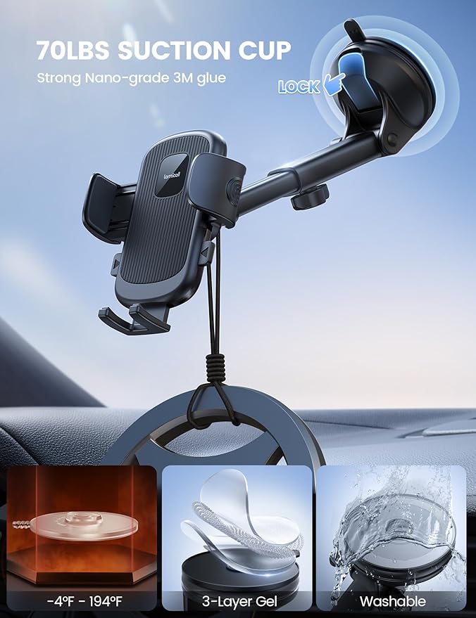 Lamicall Car Phone Holder Mount 360° Rotation Phone Holders