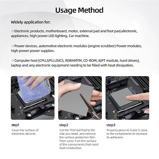 Silicone Thermal Pads 14.8 W/mK