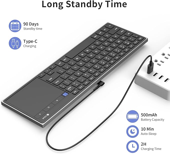 CZUR Rechargeable Bluetooth Keyboard