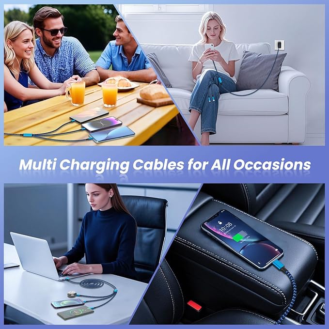 Multi Charging Cable, 3 in 1 Charging Cable