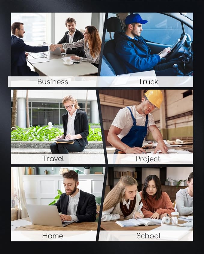 Portable Printers Wireless for Travel, Inkless Thermal Printer, Small Bluetooth