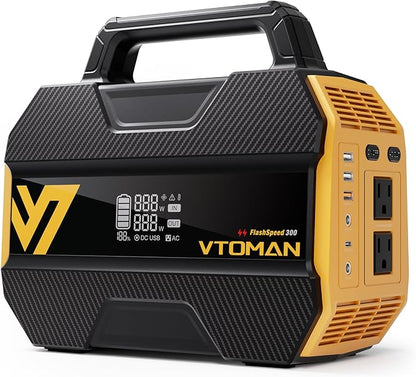 VTOMAN FlashSpeed 300 Portable Power Station 300W, 230Wh Solar Generator