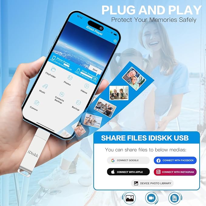 iDiskk 512GB Mfi Certified, Flash Drive