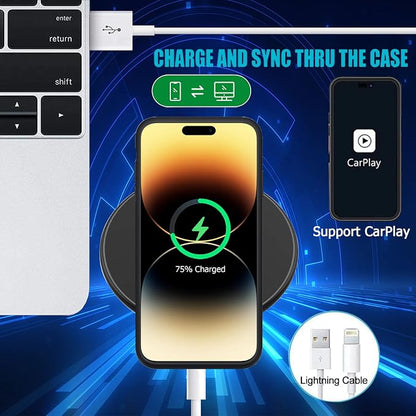 Battery Case for iPhone 14 Pro Max, Upgraded 10800mAh Rechargeable Portable