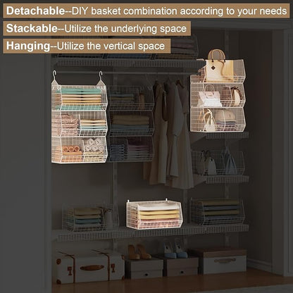 3 Tier Extra Large Closet Hanging Shelves