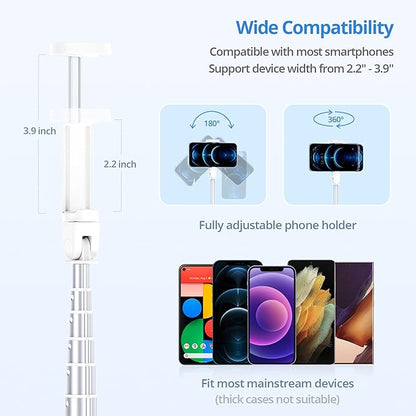 ATUMTEK 60" Selfie Stick Tripod, All in One Extendable Phone Tripod Stand
