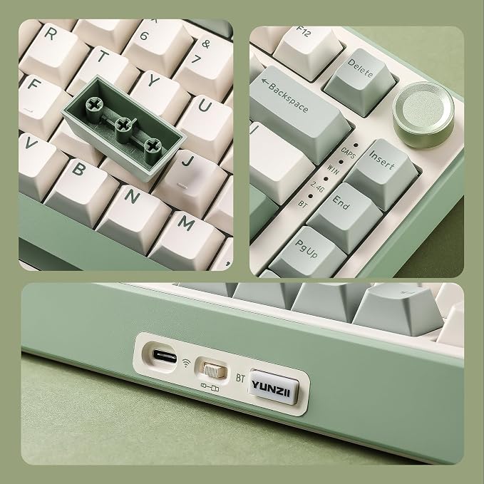 YUNZII B75 PRO Wireless Mechanical Keyboard, 75% Layout