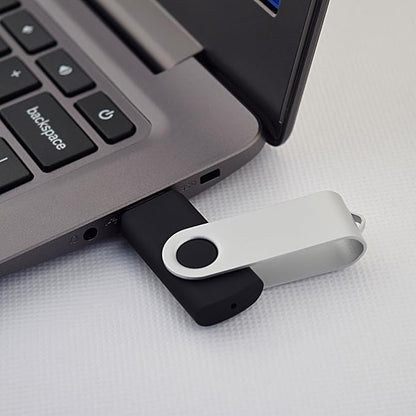 KOOTION 50pcs 4 GB USB Flash Drive 4GB Flash Drives 50 Pack Thumb DriveSwivel