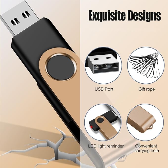 EASTBULL 64GB USB Flash Drive Bulk Thumb Drives 10 Pack