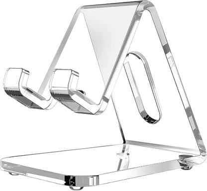 CreaDream Acrylic Cell Phone Stand, 5mm Thicker Clear Cell Phone Holder
