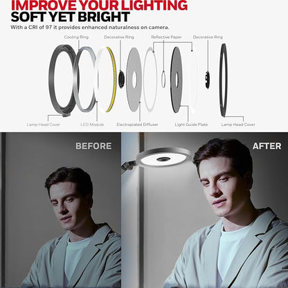 Honeywell Desk Lamp for Home Office, H6 Sunturalux™ Eye-Caring Led Desk Light