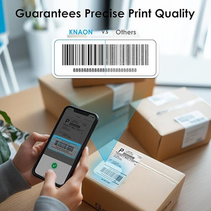 Shipping Thermal Label Printer, 4x6 Portable Label Printer, Support iPhone