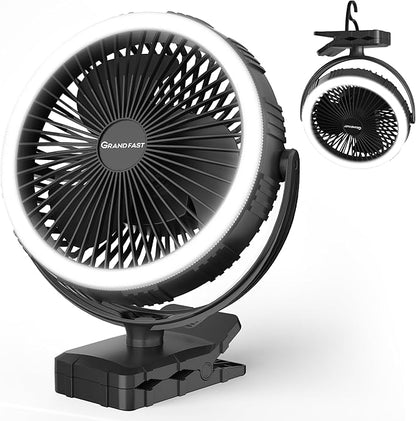 Camping Rechargeable Fan, Battery Operated