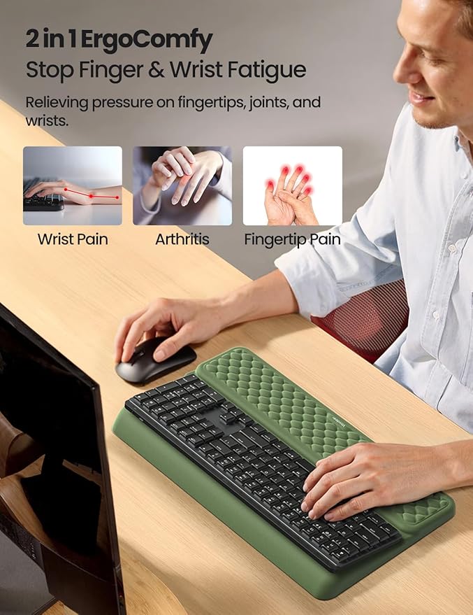 Vaydeer Wrist Rest with Keyboard Stand, Computer Wrist Support Pad, Ergonomic