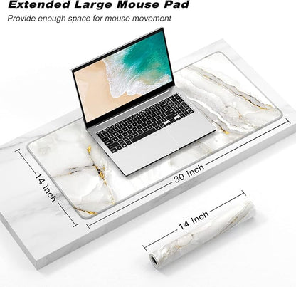 Extended Gaming Mouse Pad, XXL Large Desk Pad 30 x 14 Inch, Big Computer