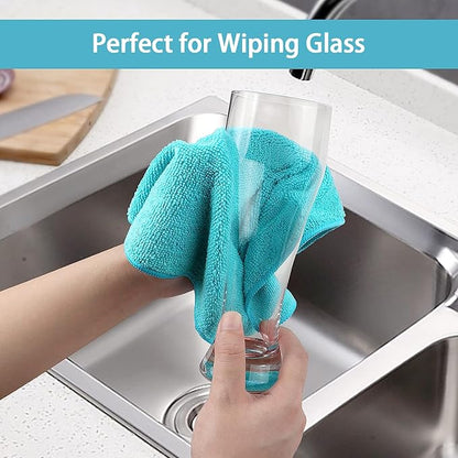 HOMEXCEL Microfiber Cleaning Cloth, 24 Pack Cleaning Rags, Cleaning Towels