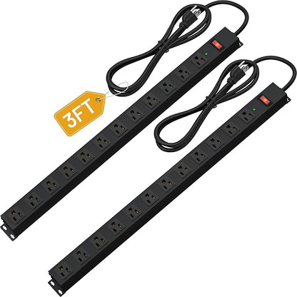 12 Outlet Long Power Strip Surge Protector