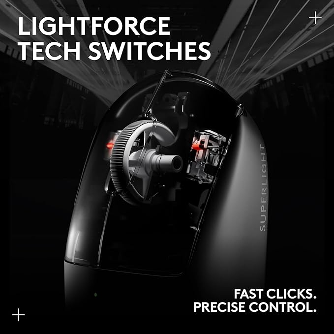 Logitech G PRO X SUPERLIGHT 2 Wireless Gaming Mouse, 60g Pro-Grade
