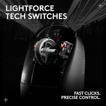 Logitech G PRO X SUPERLIGHT 2 Wireless Gaming Mouse, 60g Pro-Grade
