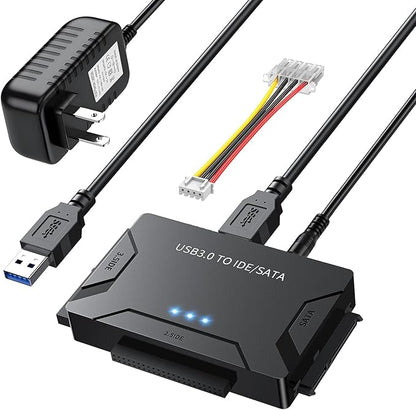 MaxRenard Hard Drive Reader USB 3.0 to SATA/IDE Adapter | Universal External