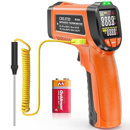 Infrared Thermometer Gun, Non-Contact Digital Laser Temperature Gun, -58°F to