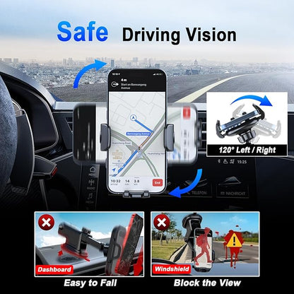 Car Phone Holder for Horizontal/Vertical VentUniversal Cellphone Stand Car
