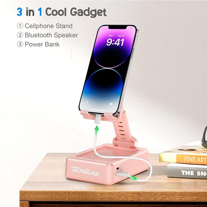 TechGlow Gifts for Men Women Foldable Cellphone Stand