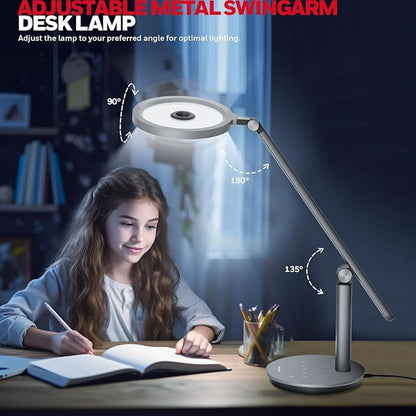 Honeywell Desk Lamp for Home Office, H6 Sunturalux™ Eye-Caring Led Desk Light