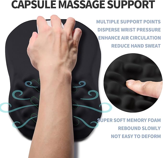 Ergonomic Raised Mouse Pad Wrist Support