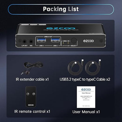 4K@120Hz USB-C HDMI2.1 KVM Switch
