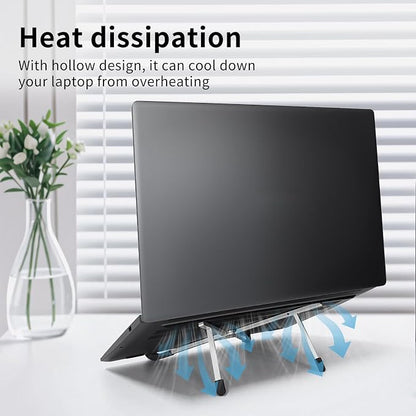 Protable Laptop Stand for Desk, Foldable Laptop Riser Holder, Ventilated