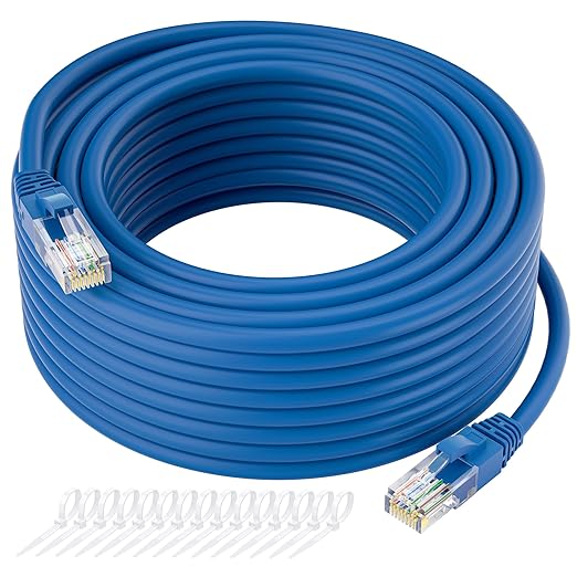 Cat5e Ethernet Cable 35 FT, Cat 5e Internet Cable, Standard RJ45 Connector