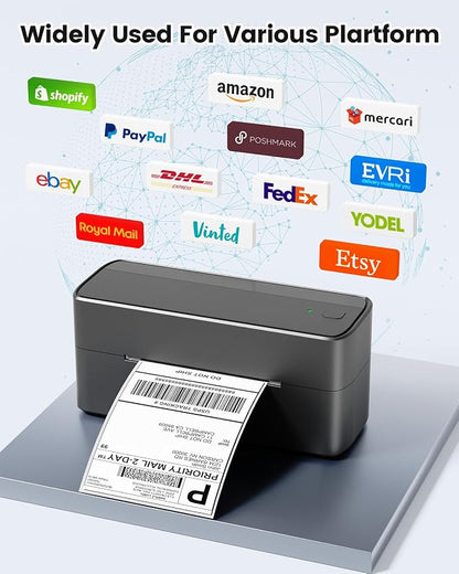 Phomemo Bluetooth Shipping Label Printer, 241BT 4X6 Wireless Thermal Printer