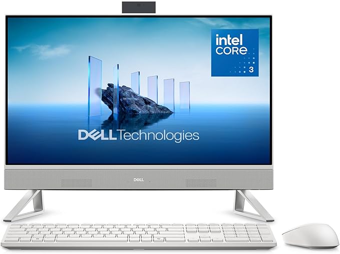Dell 24 All-in-One Desktop ec24250-23.8-inch FHD Display, Intel Core 3