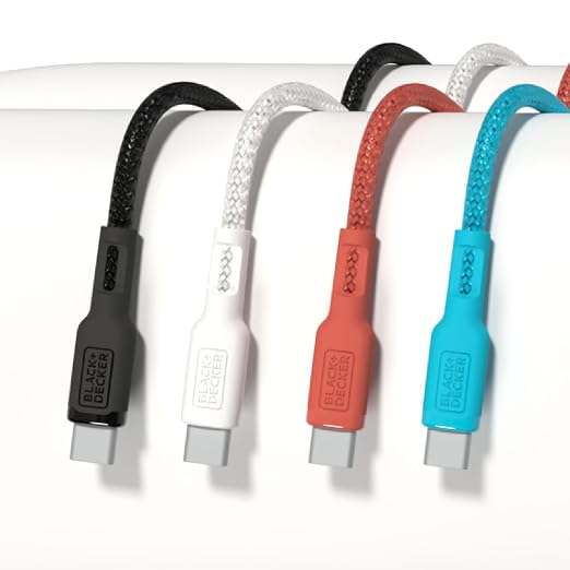 BLACK+DECKER USB C Multi Charging Cable, Fast Multi Charger Cable w/Adapter